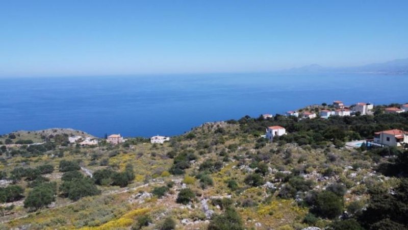 Kefalas Chania Kreta, Kefalas Chania: Großes Grundstück mit unverbautem Meer- und Bergblick zu verkaufen Grundstück kaufen